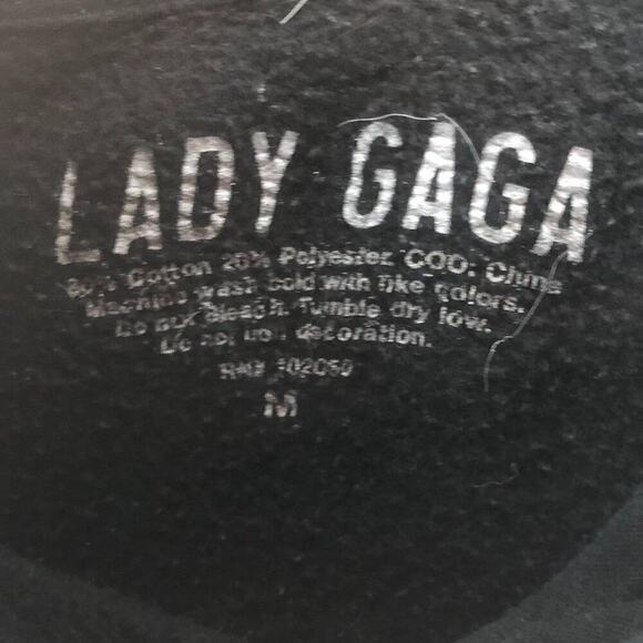 Lady Gaga Joanne Album Hoodie Size M Black Official Merchandise World Tour - Picture 2 of 3